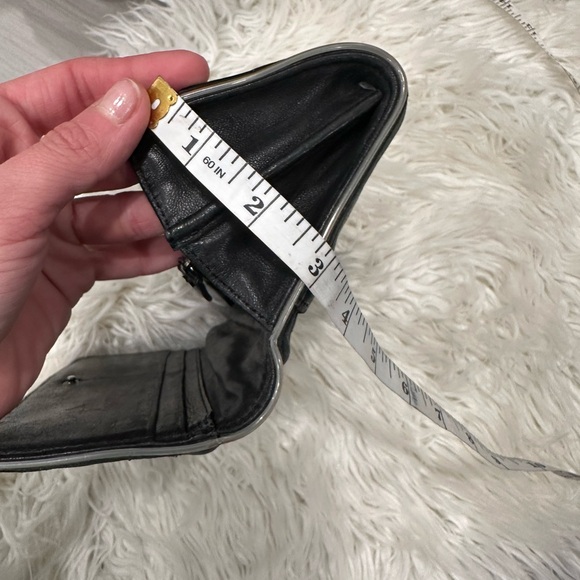 L.A.M.B. • Black & White Zipper Stripe Wallet • Folding Wallet - Picture 9 of 9